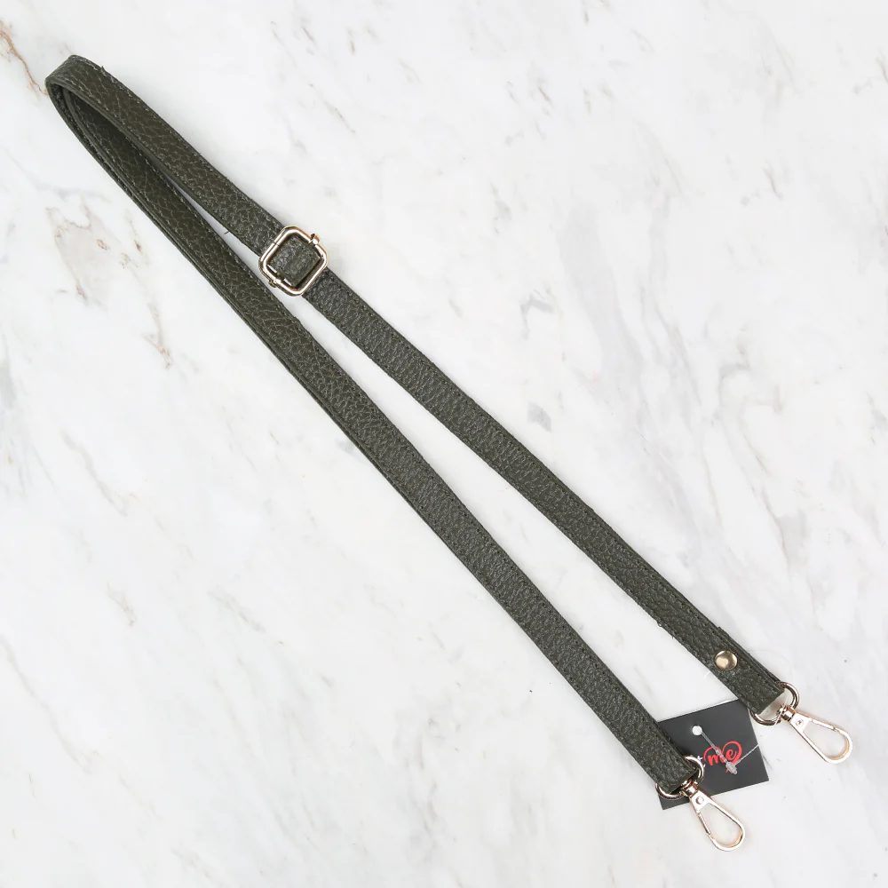 Knitme Sliding Buckle Bag Strap 135x1.5 cm Khaki BA-0073