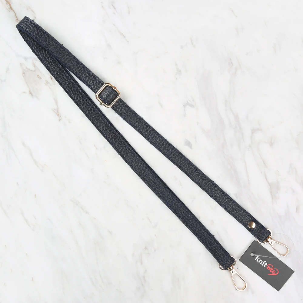 Knitme Sliding Buckle Bag Strap 135x1.5 cm Navy Blue BA-0073