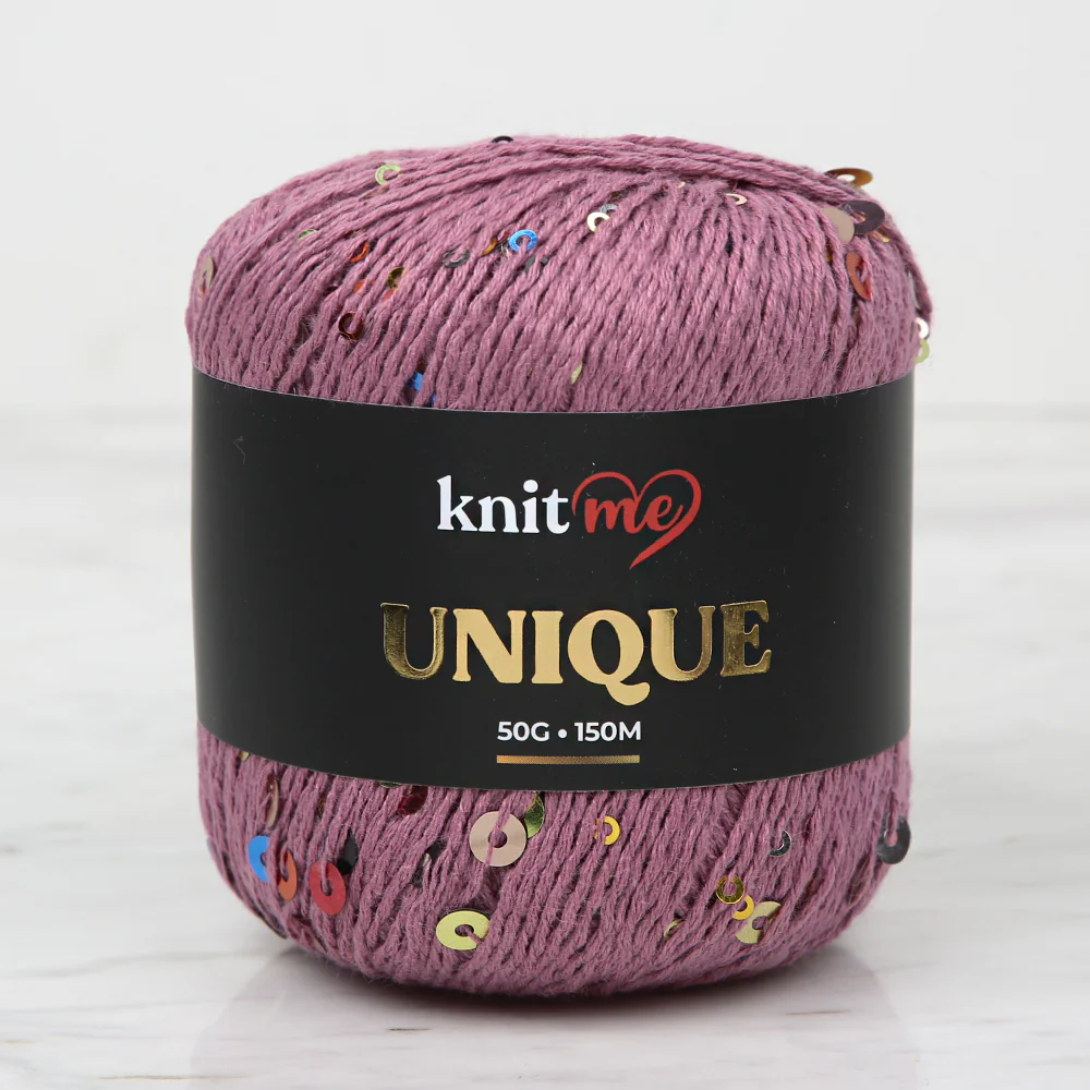 Knitme UNIQUE Hand Knitting Yarn, Dusty Rose - 23