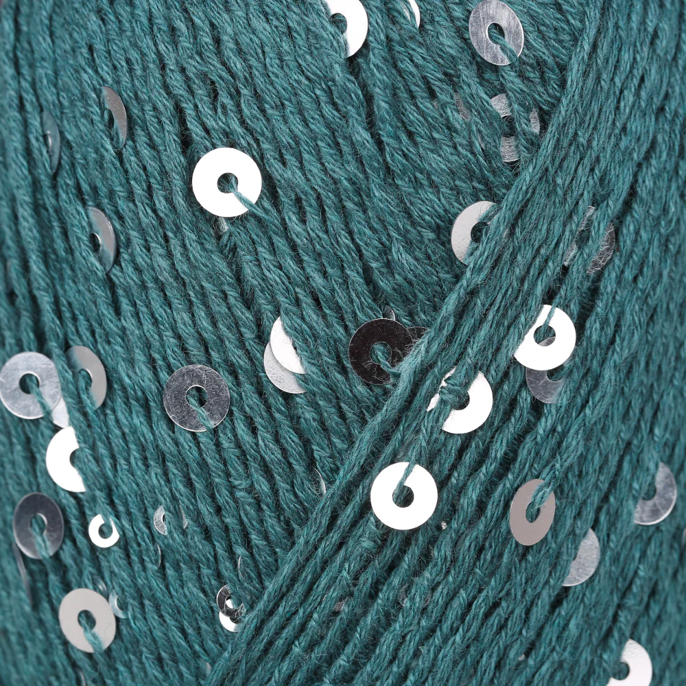 Knitme UNIQUE Hand Knitting Yarn ,Petrol Green 3 - Image 2