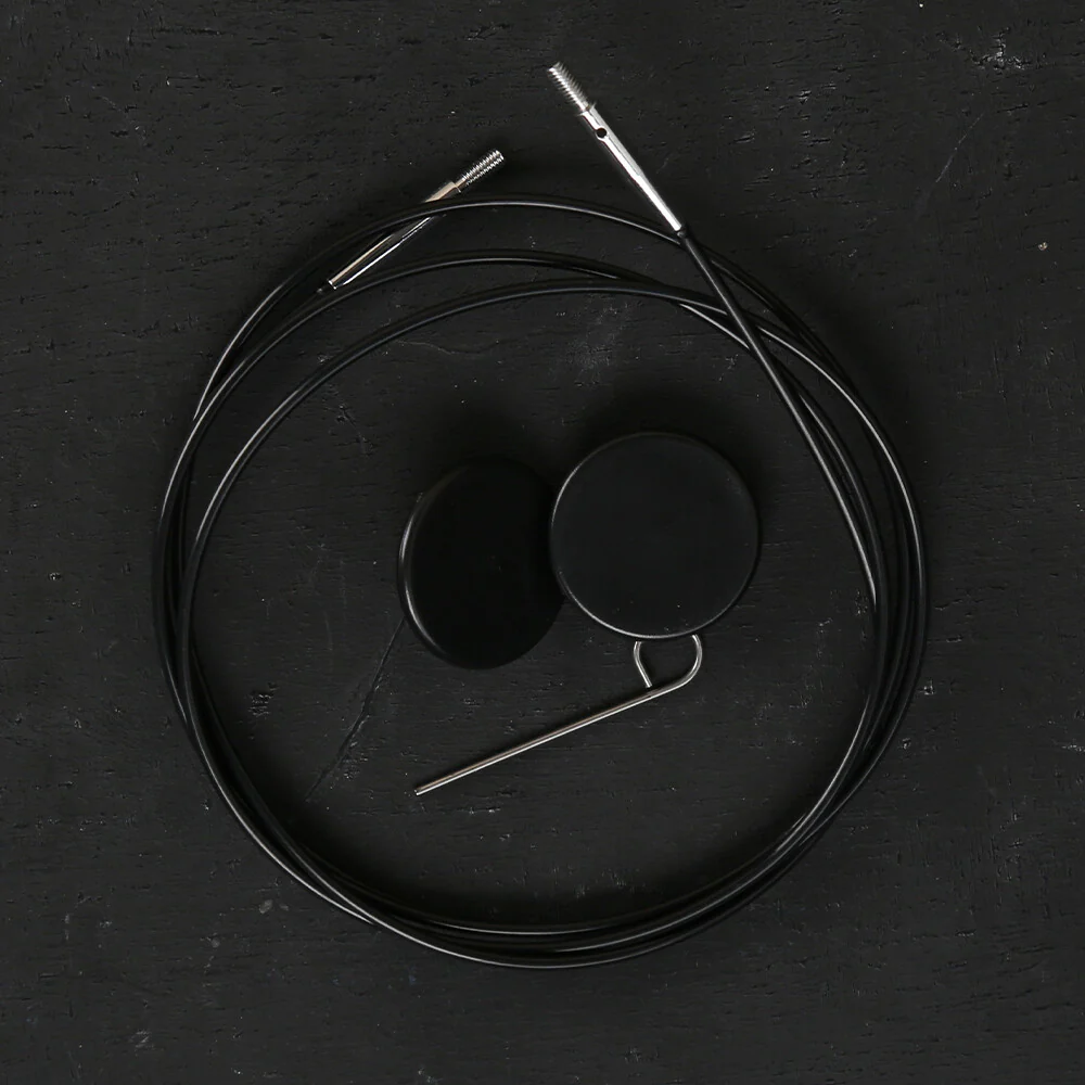 KnitPro 120 cm 1 pieces of knitting Cable, Black - 10524 - Image 2