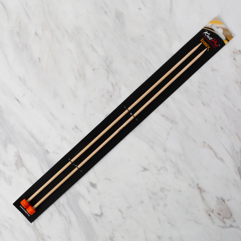 Knitpro Basix Birch 4mm 35 cm Knitting Needle - 35444 - Image 4