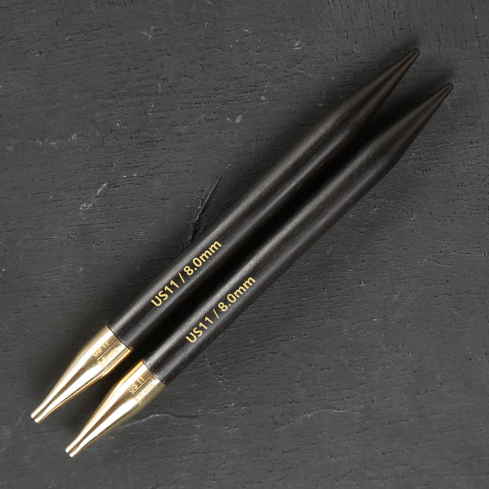 Knitpro Lanternmoon Ebony Wood Interchangeable Set of 10 Needles - Heirloom - 350301 - Image 4