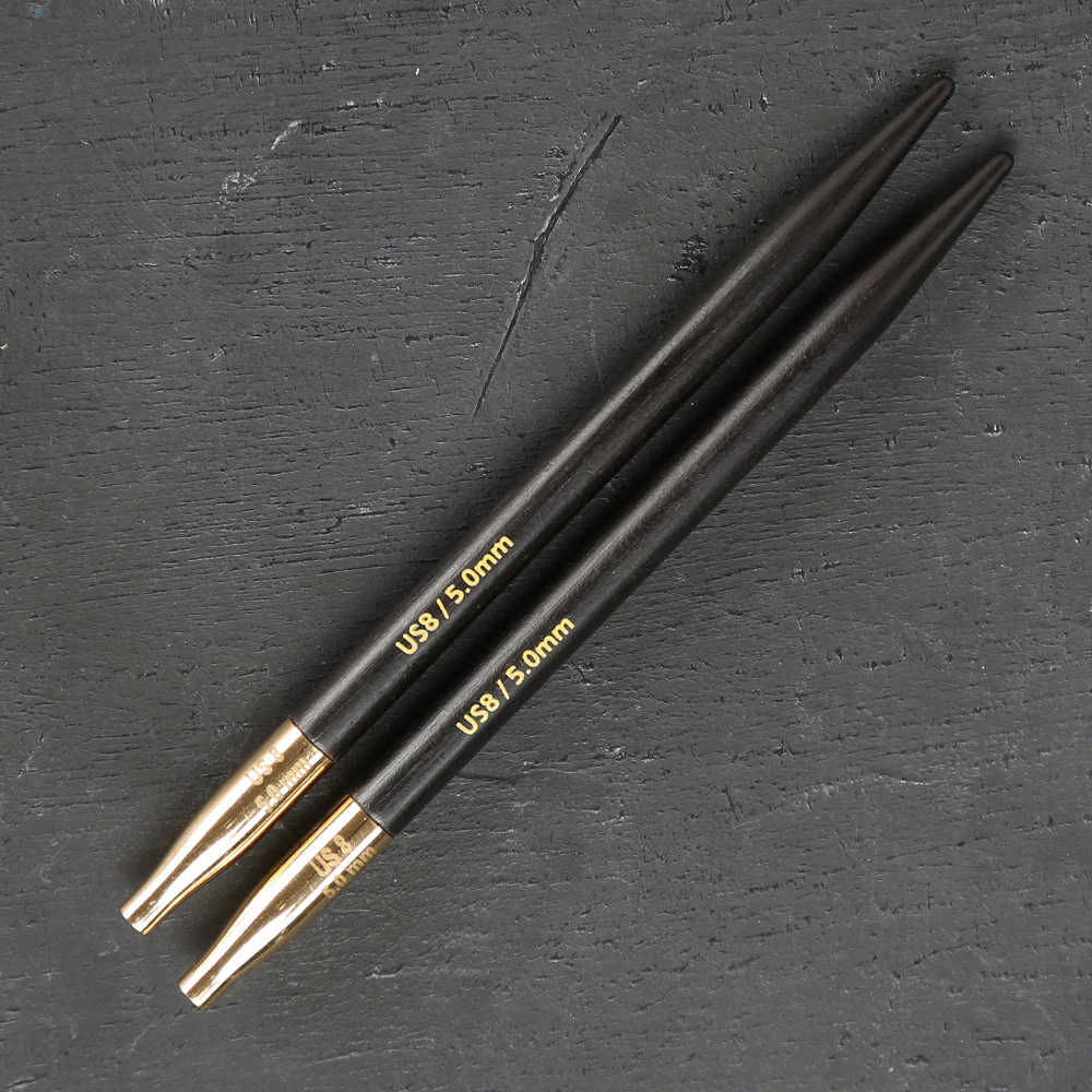 Knitpro Lanternmoon Ebony Wood Interchangeable Set of 5 Needles - Grace - 350314 - Image 4
