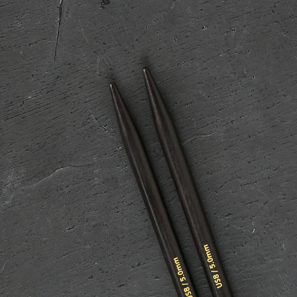 Knitpro Lanternmoon Ebony Wood Interchangeable Set of 5 Needles - Grace - 350314 - Image 5