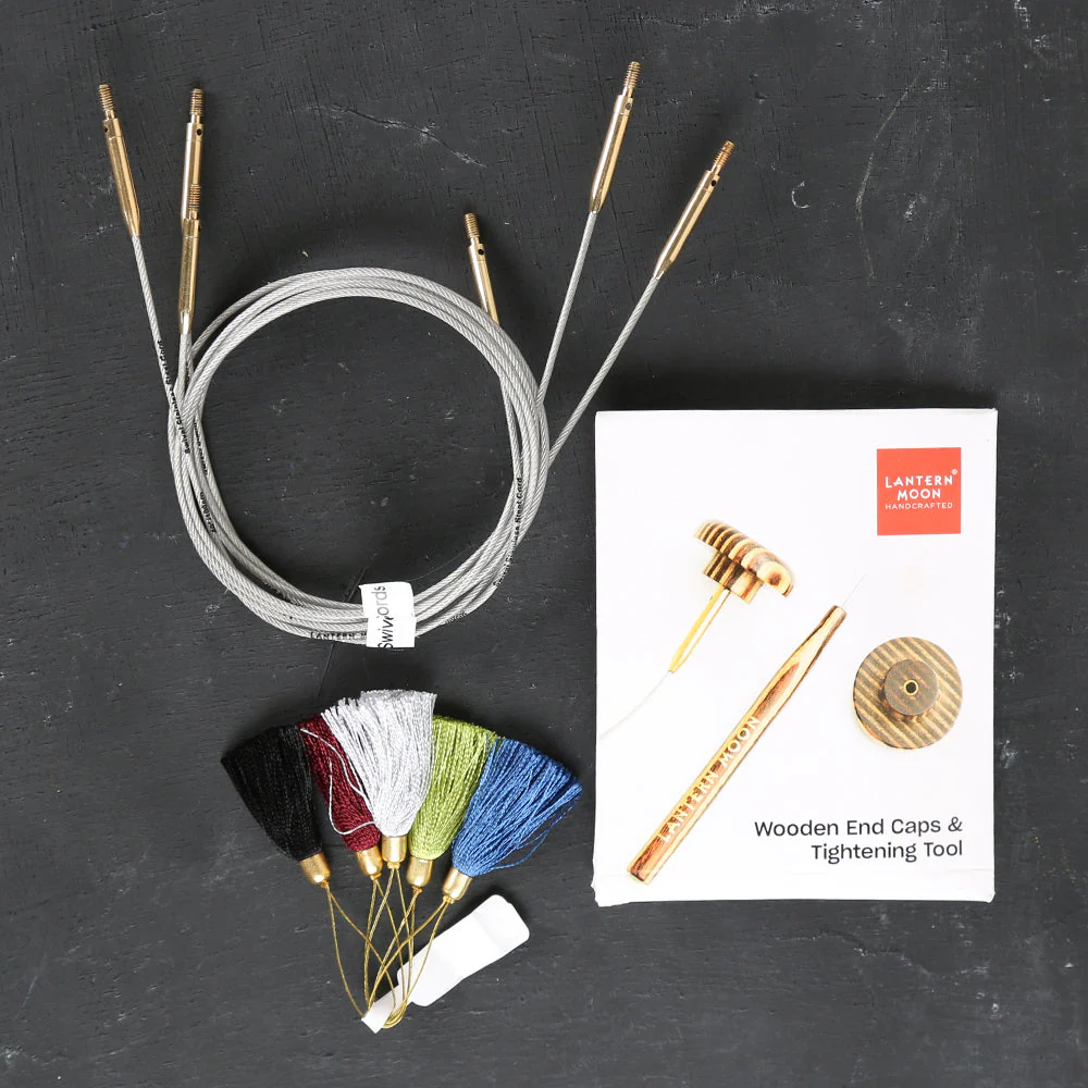 Knitpro Lanternmoon Ebony Wood Interchangeable Set of 8 Needles - Glory - 350303 - Image 3