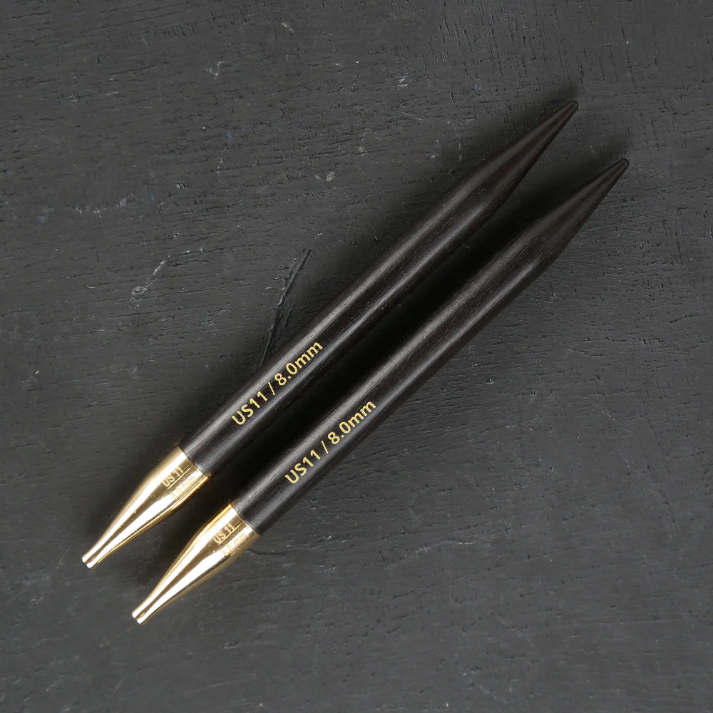 Knitpro Lanternmoon Ebony Wood Interchangeable Set of 8 Needles - Glory - 350303 - Image 4