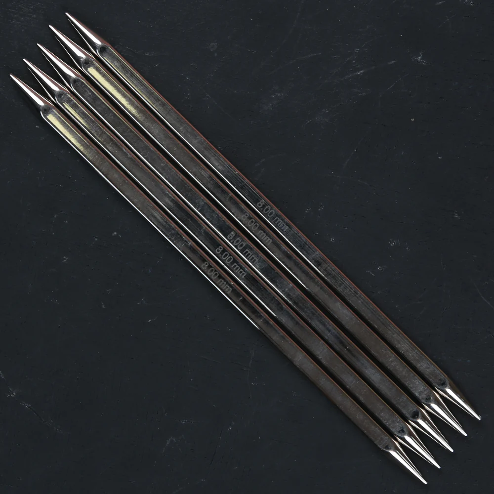KnitPro Nova Cubics 8 mm 20 cm Double Pointed Needle Set of 5 - 12136 - Image 2