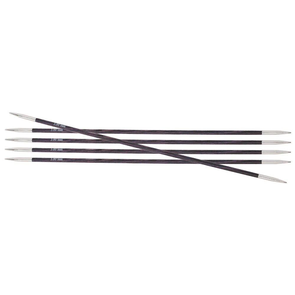 KnitPro Royale 3 mm 20 cm Wooden Double Pointed Needles, Purple Passion - 29033 - Image 4