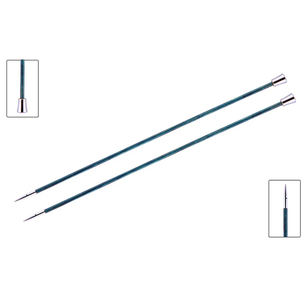 KnitPro Royale 3.5 mm 35 cm Wooden Single Pointed Needles, Aquamarine - 29213 - Image 4