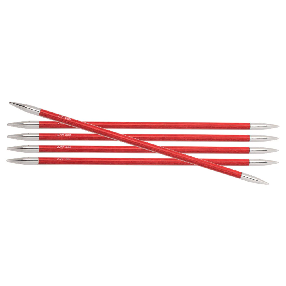 KnitPro Royale 5 mm 20 cm Wooden Double Pointed Needles, Cherry Blossom - 29039 - Image 4
