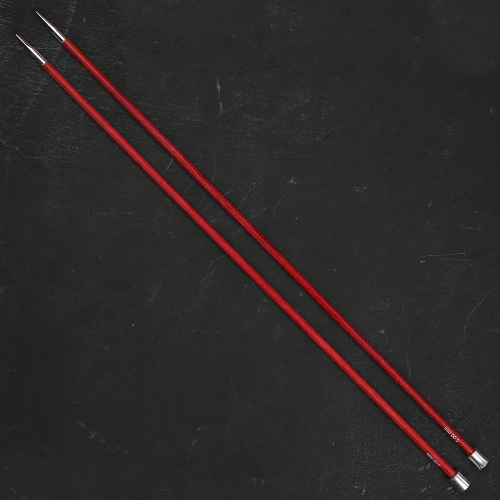 KnitPro Royale 5 mm 35 cm Wooden Single Pointed Needles, Cherry Blossom - 29217 - Image 2