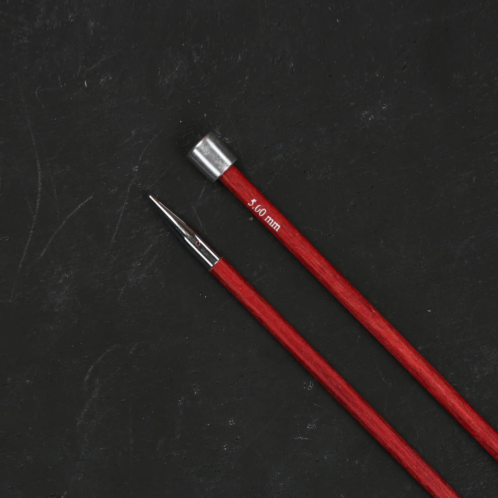 KnitPro Royale 5 mm 35 cm Wooden Single Pointed Needles, Cherry Blossom - 29217 - Image 3