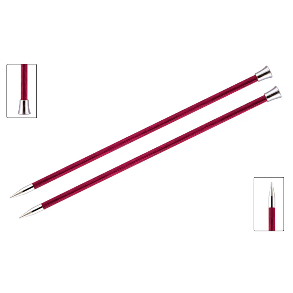 KnitPro Royale 6 mm 35 cm Wooden Single Pointed Needles, Candy Pink - 29219 - Image 4
