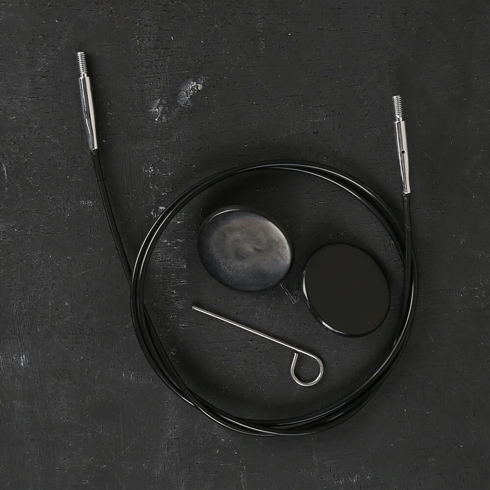 KnitPro 80 cm 1 pieces of knitting Cable, Black - 10522 - Image 2