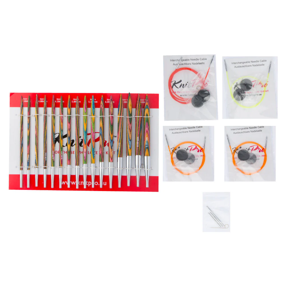 KnitPro Symfonie Interchangeable Knitting Needle Set, Deluxe - 20613