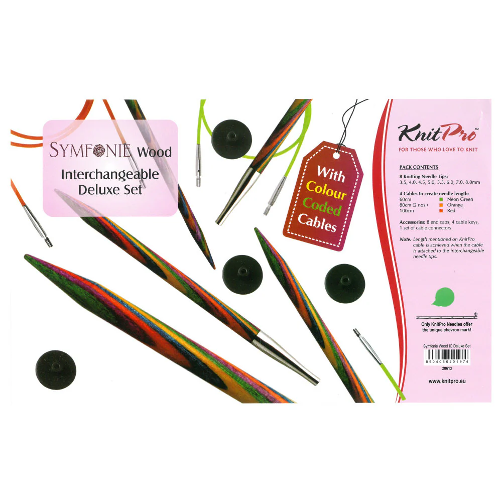 KnitPro Symfonie Interchangeable Knitting Needle Set, Deluxe - 20613 - Image 3