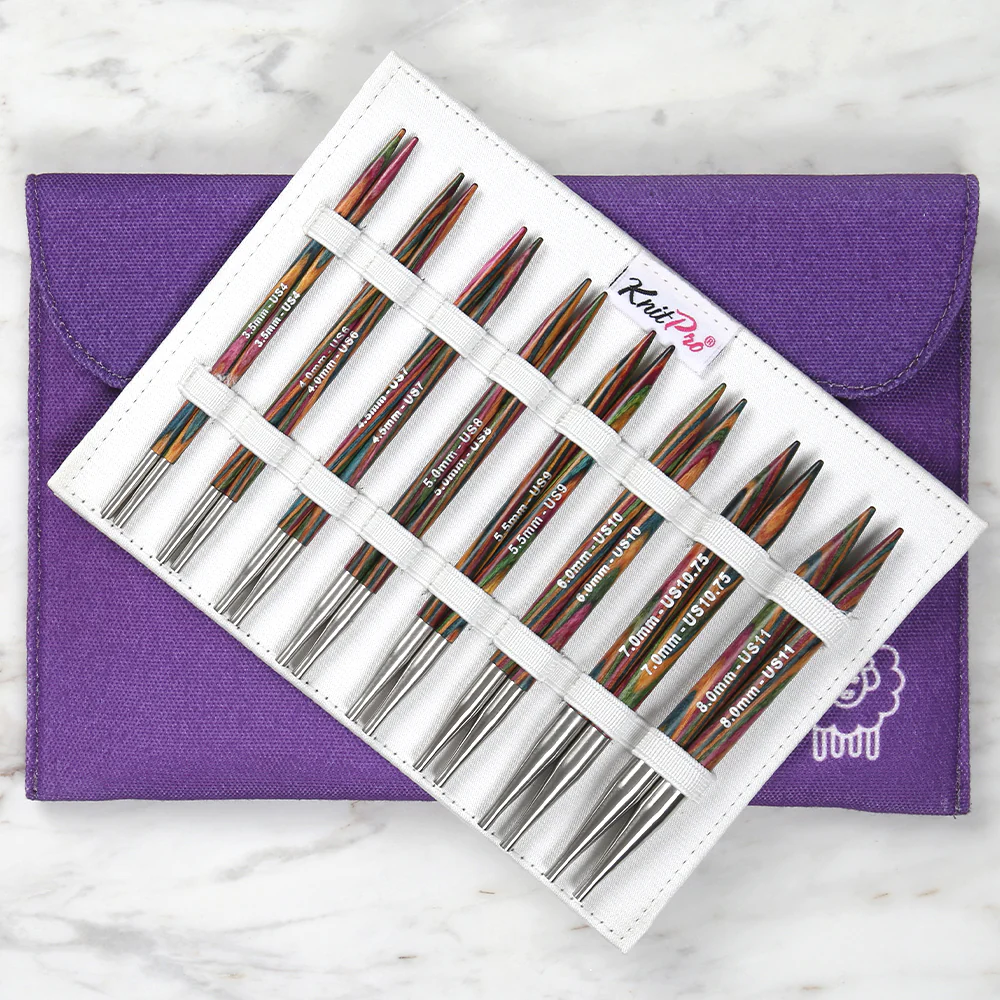 Knitpro SYMFONIE Interchangeable Wooden Circular Knitting Needle Set 13 cm - 20661 - Image 4