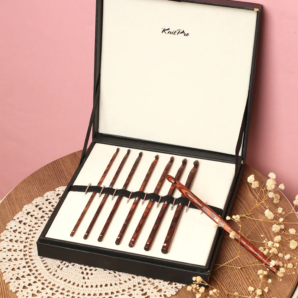 KnitPro Symfonie Rose Wood Crochet Hook Set - 20736 - Image 4