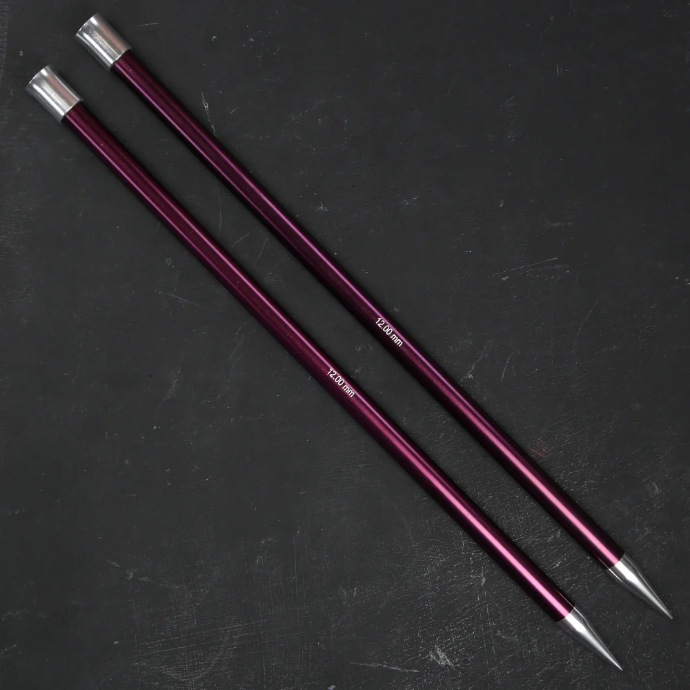 KnitPro Zing 12 mm 35 cm Metal Knitting Needles, - 47309 - Image 2