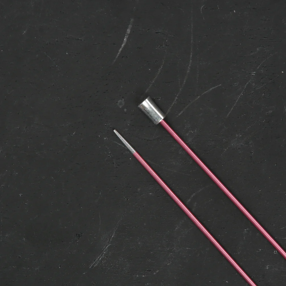 KnitPro Zing 2 mm 35 cm Metal Knitting Needles, Coral - 47291 - Image 3