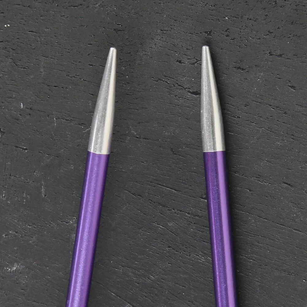 KnitPro Zing 3.75 mm 100 Cm Metal Circular Needles, Purple - 47158 - Image 2