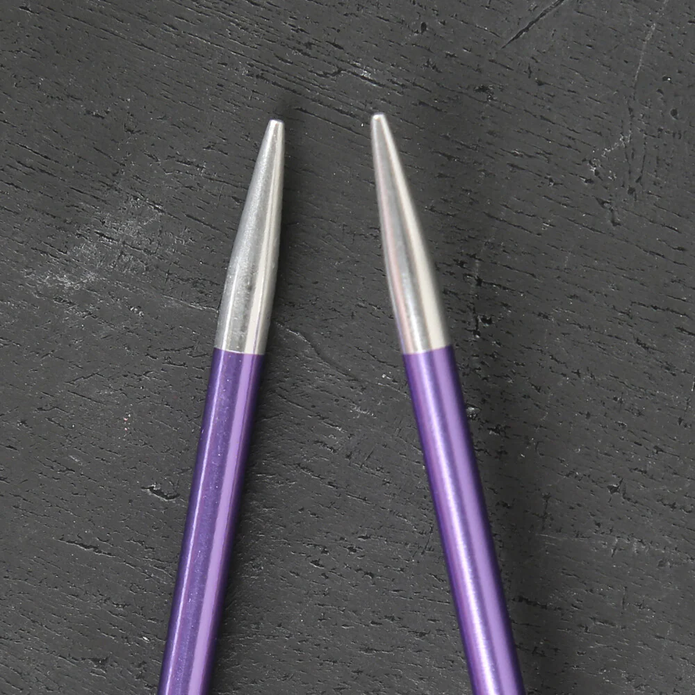 KnitPro Zing 3.75 mm 60 Cm Metal Circular Needles, Purple- 47098 - Image 2