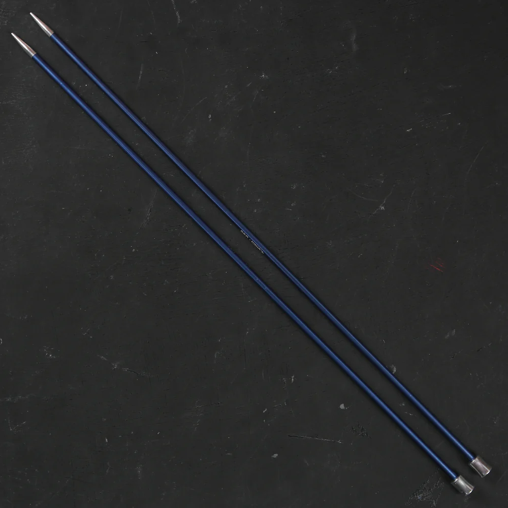KnitPro Zing 4 mm 35 cm Metal Knitting Needles, Sapphire - 47299 - Image 2