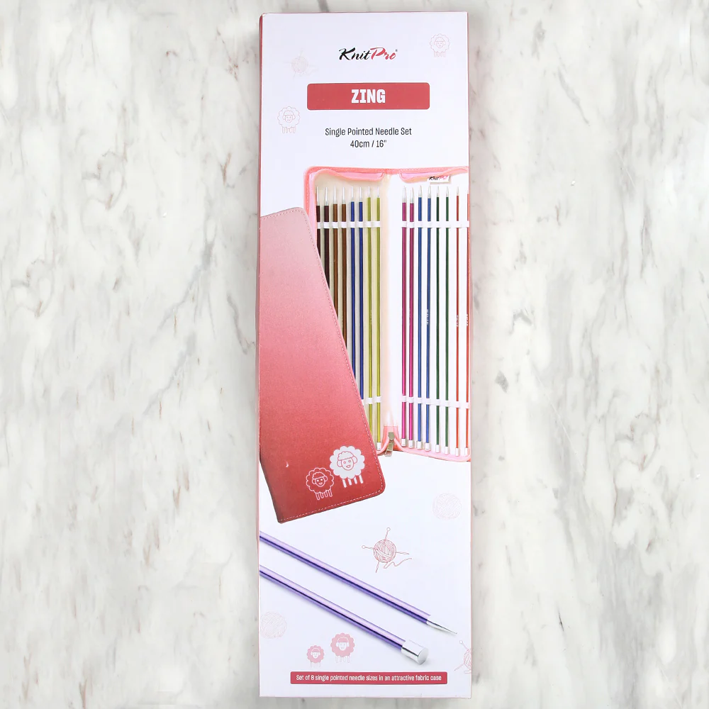 Knitpro Zing Knitting Needle Set (40cm) - 47429