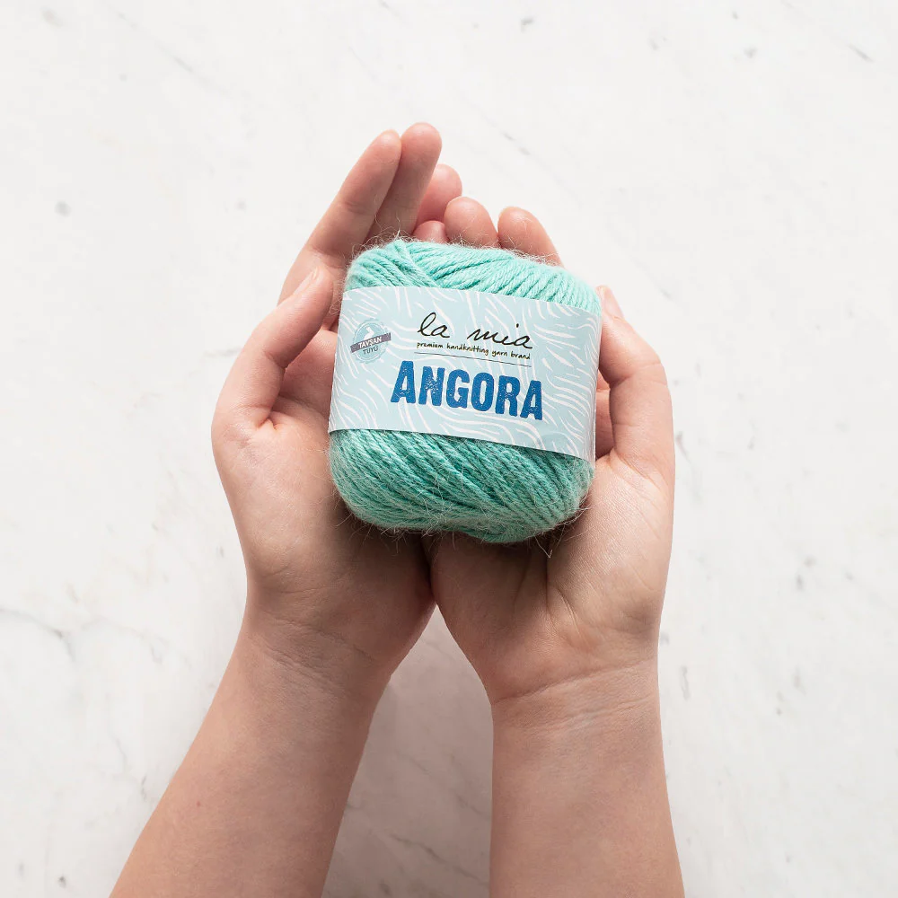 La Mia Angora 50gr Hand Knitting Yarn, Grey - L134 - Image 3