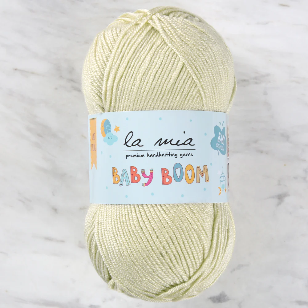 La Mia Baby Boom Knitting Yarn, Yellow - 1422