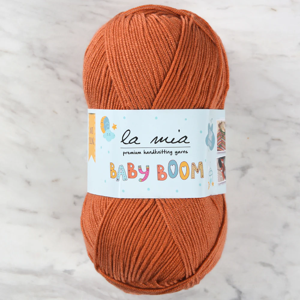 La Mia Baby Boom Yarn, Brick - 1210