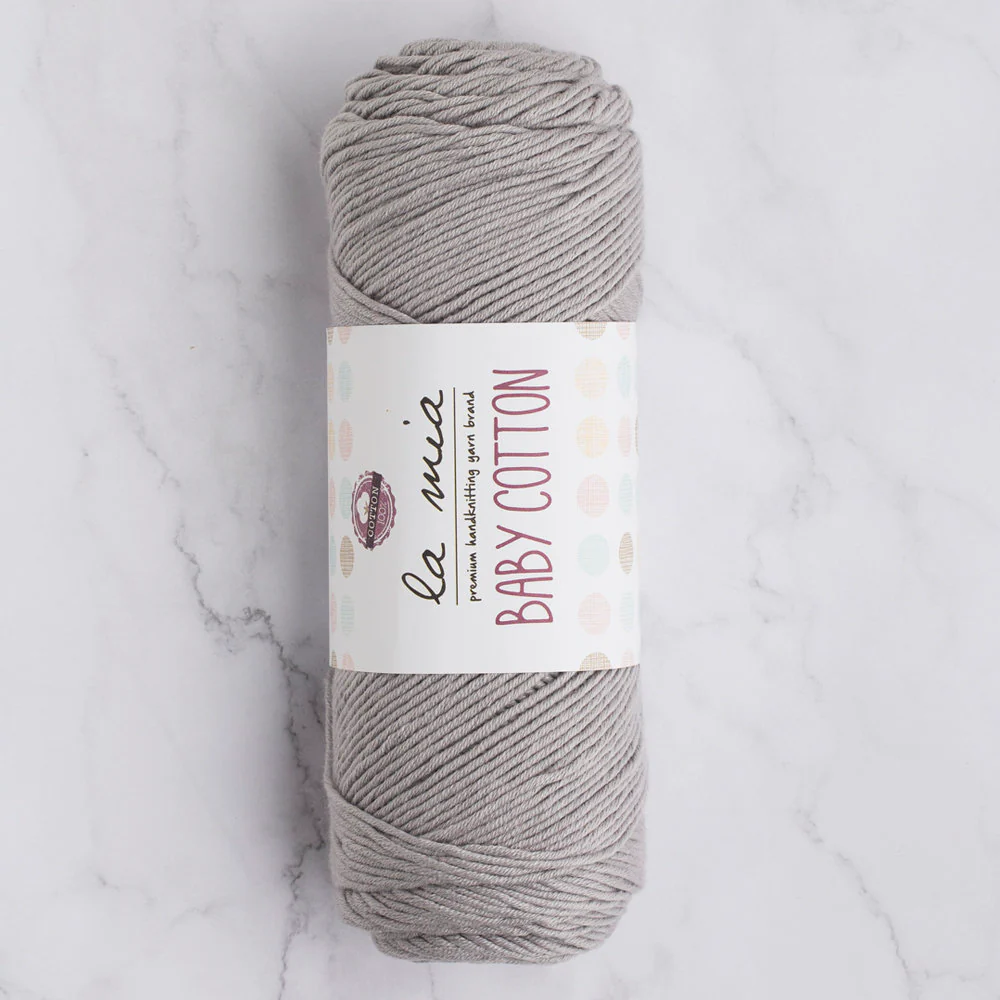 La Mia Baby Cotton Yarn, Grey - L031
