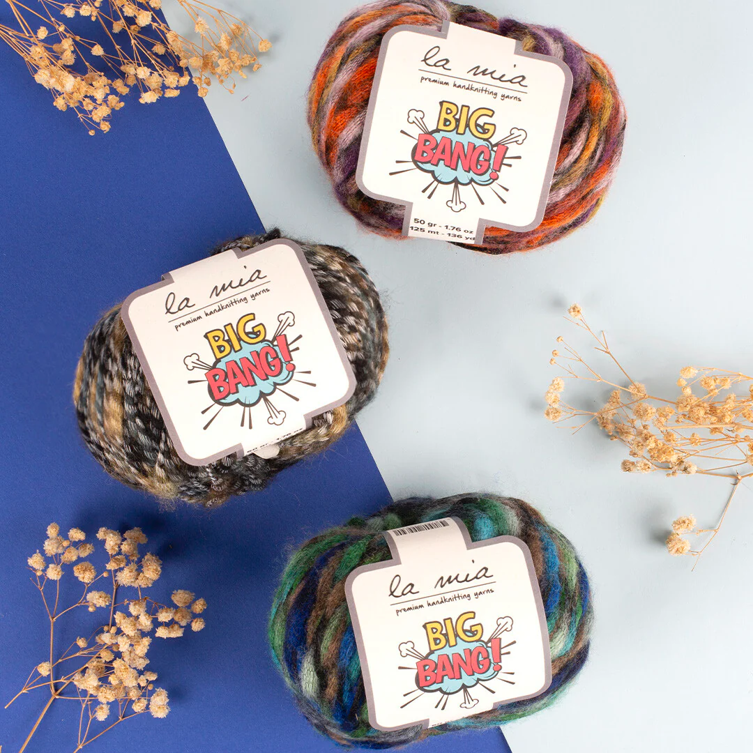 La Mia Big Bang Knitting Yarn, Variegated - LBN09 - Image 4