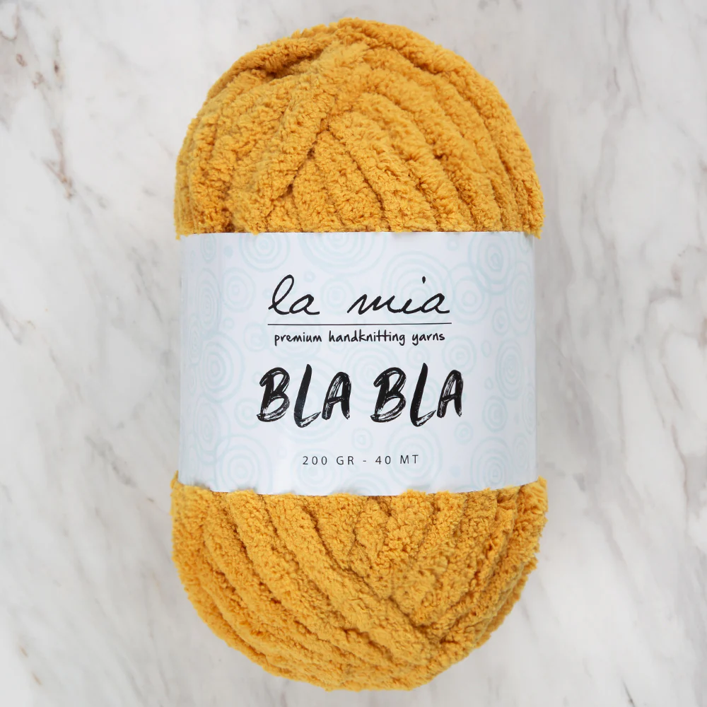 La Mia Bla Bla Hand Knitting Yarn ,Mustard LB008