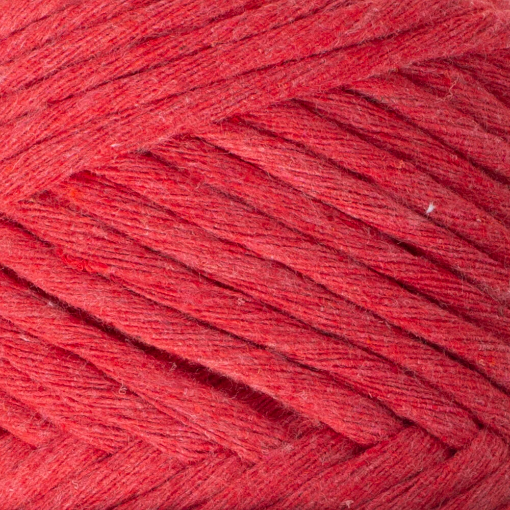 La Mia Boho Cotton Macrame Cord, Red - L033 - Image 2