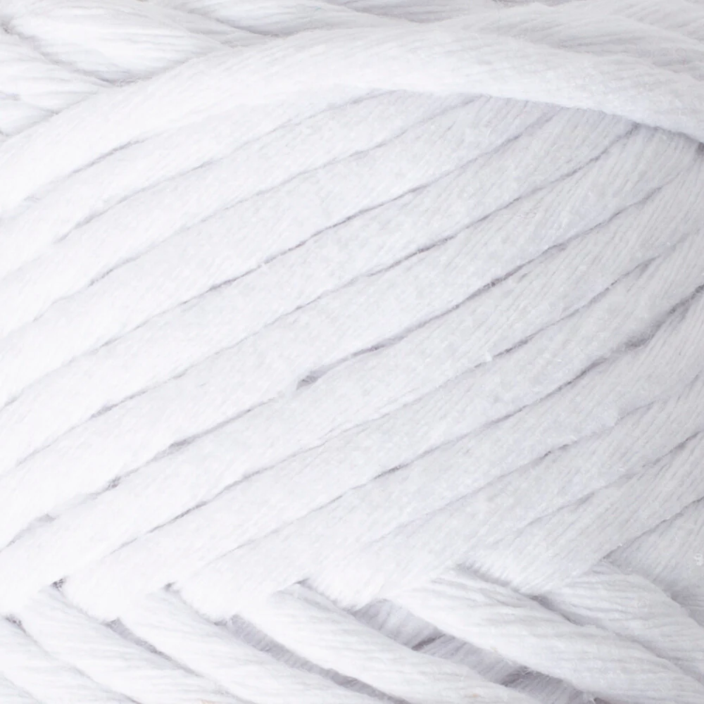 La Mia Boho Cotton Macrame Cord, White - L001 - Image 2