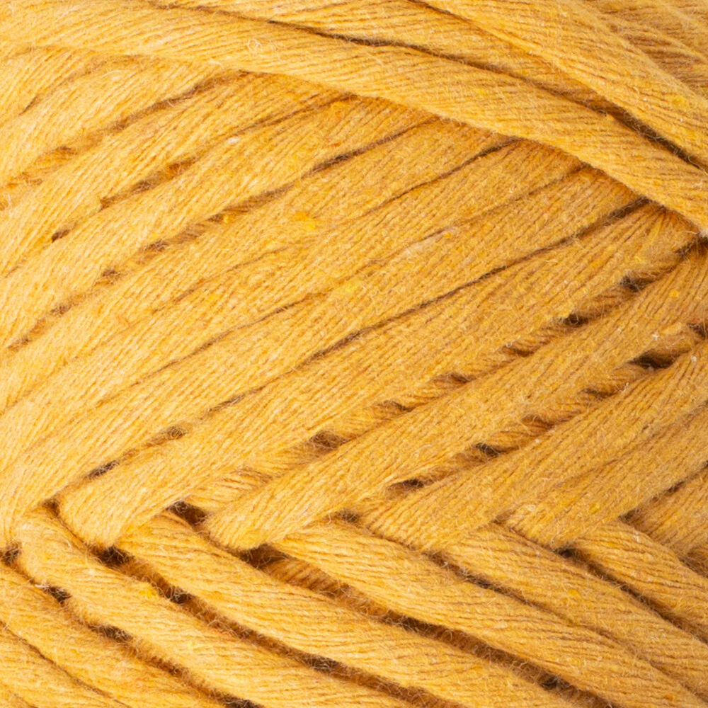 La Mia Boho Cotton Macrame Cord, Yellow - L003 - Image 2