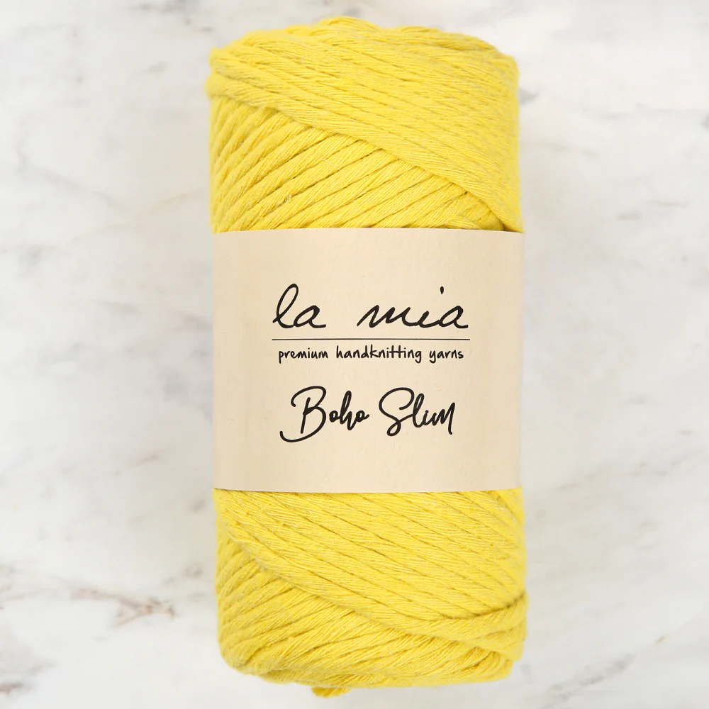 La Mia Boho Slim Yarn, Yellow - L003