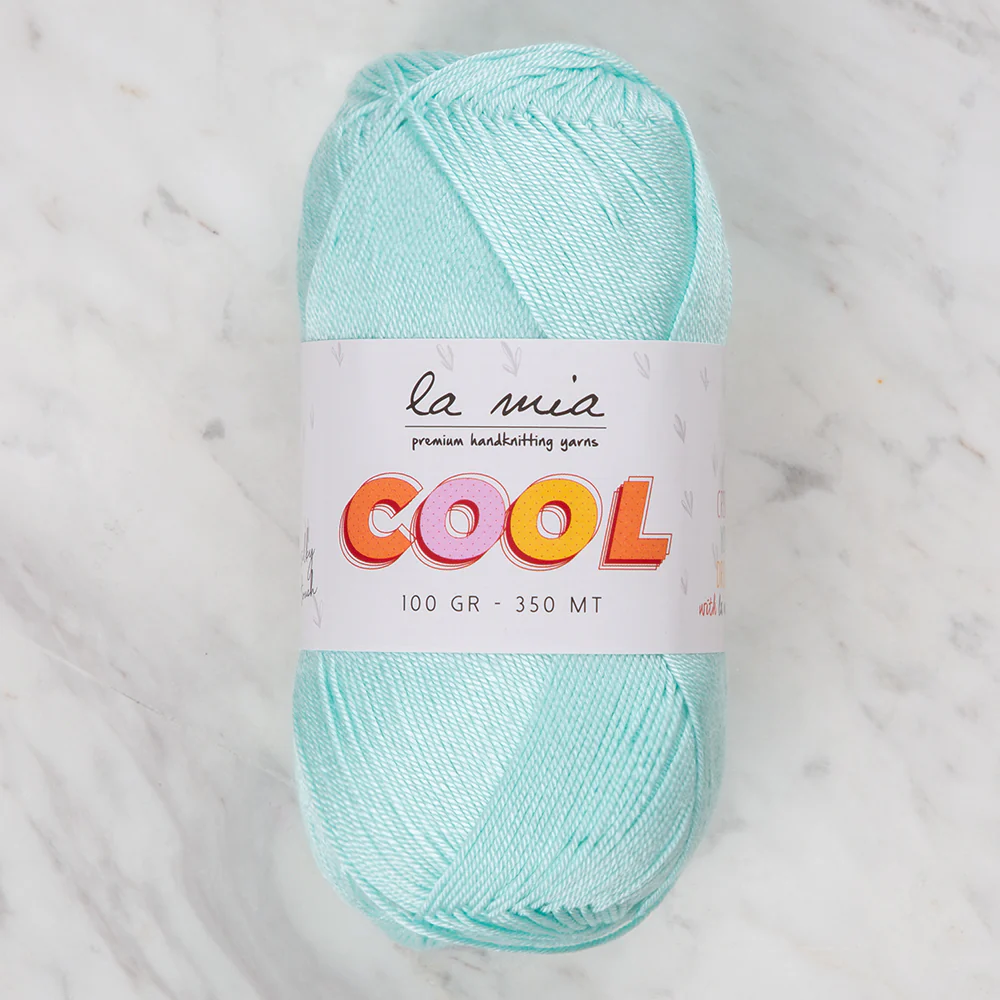 La Mia Cool Hand Knitting Yarn ,Green L025