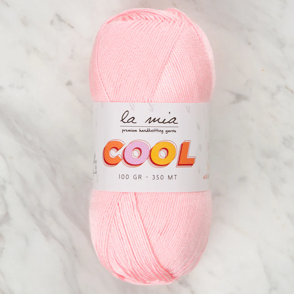 La Mia Cool Hand Knitting Yarn ,Pink L015