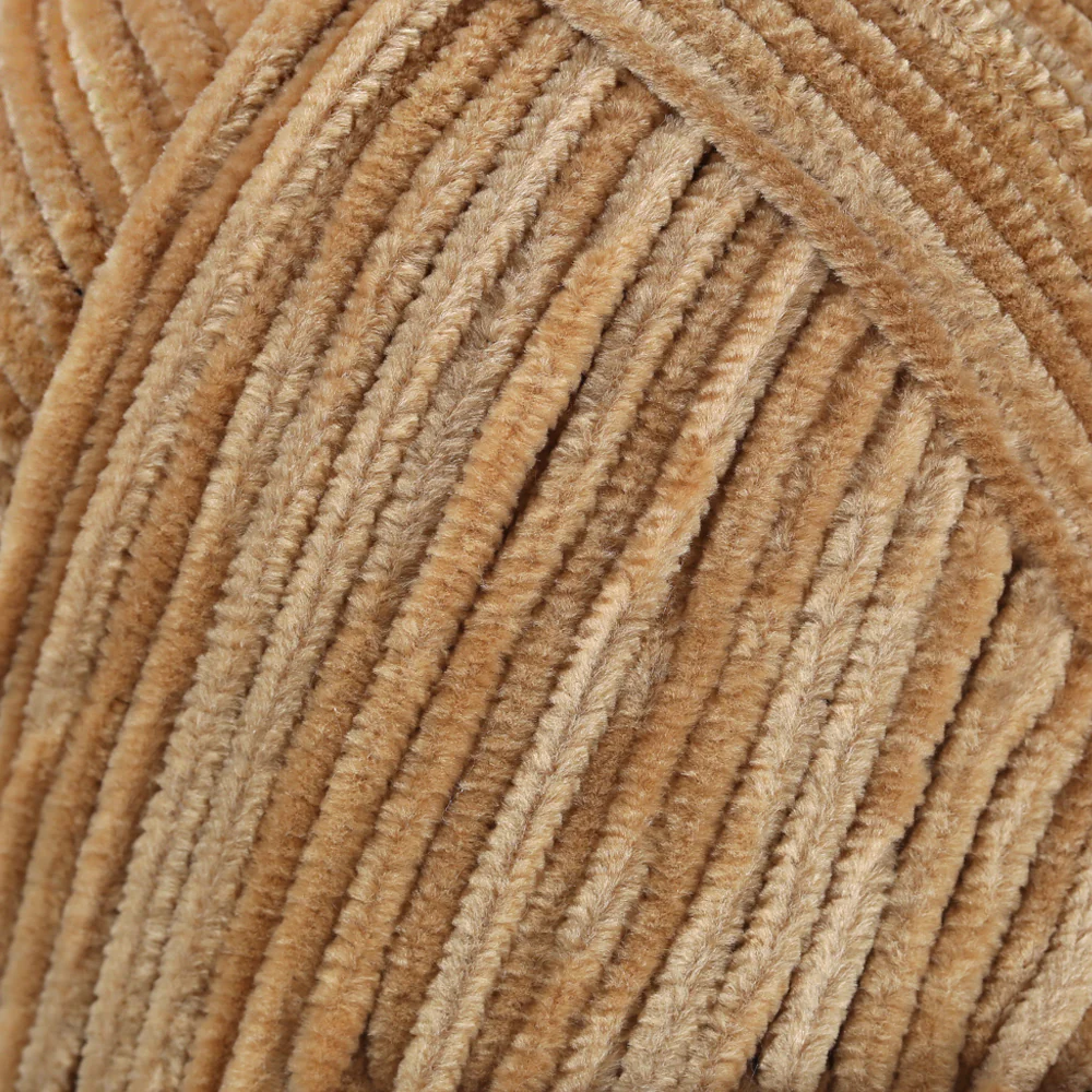 La Mia Elegance Fine Velvet Hand Knitting Yarn,Beige - L922 - Image 2