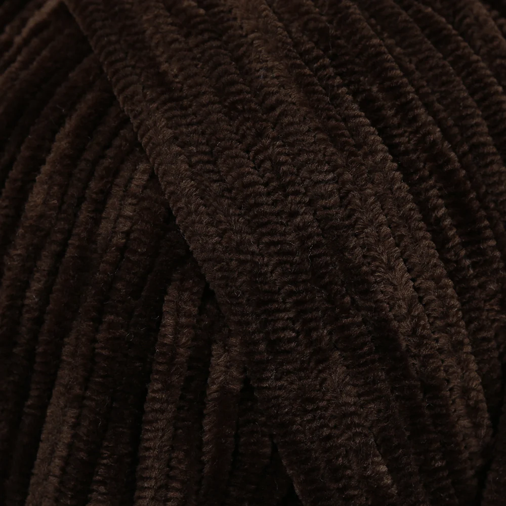 La Mia Elegance Fine Velvet Hand Knitting Yarn,Brown - L920 - Image 2