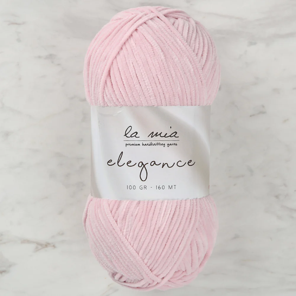 La Mia Elegance Fine Velvet Hand Knitting Yarn,Pink - L924
