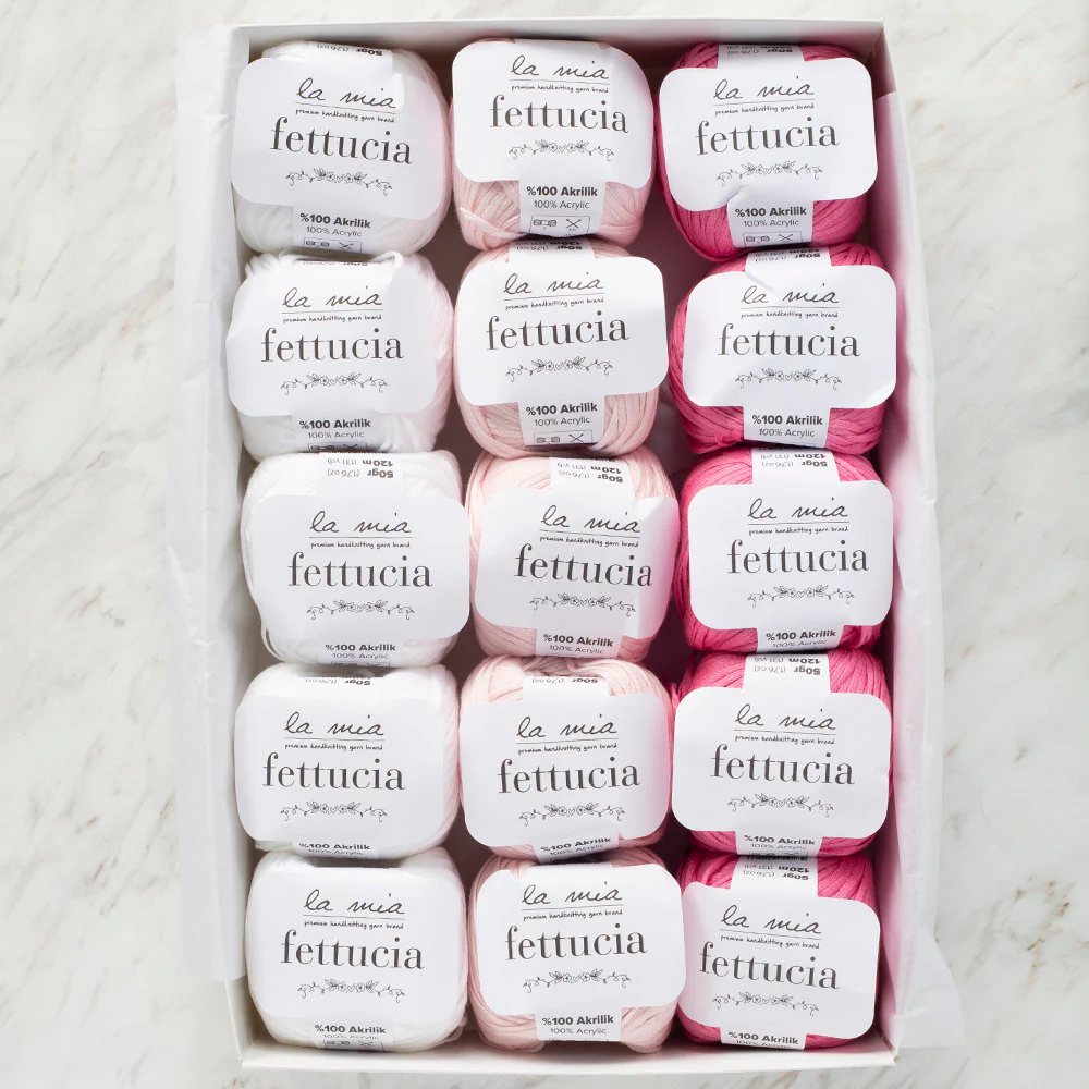 La Mia Fettucia Yarn Gift Set, Azalea - Image 2