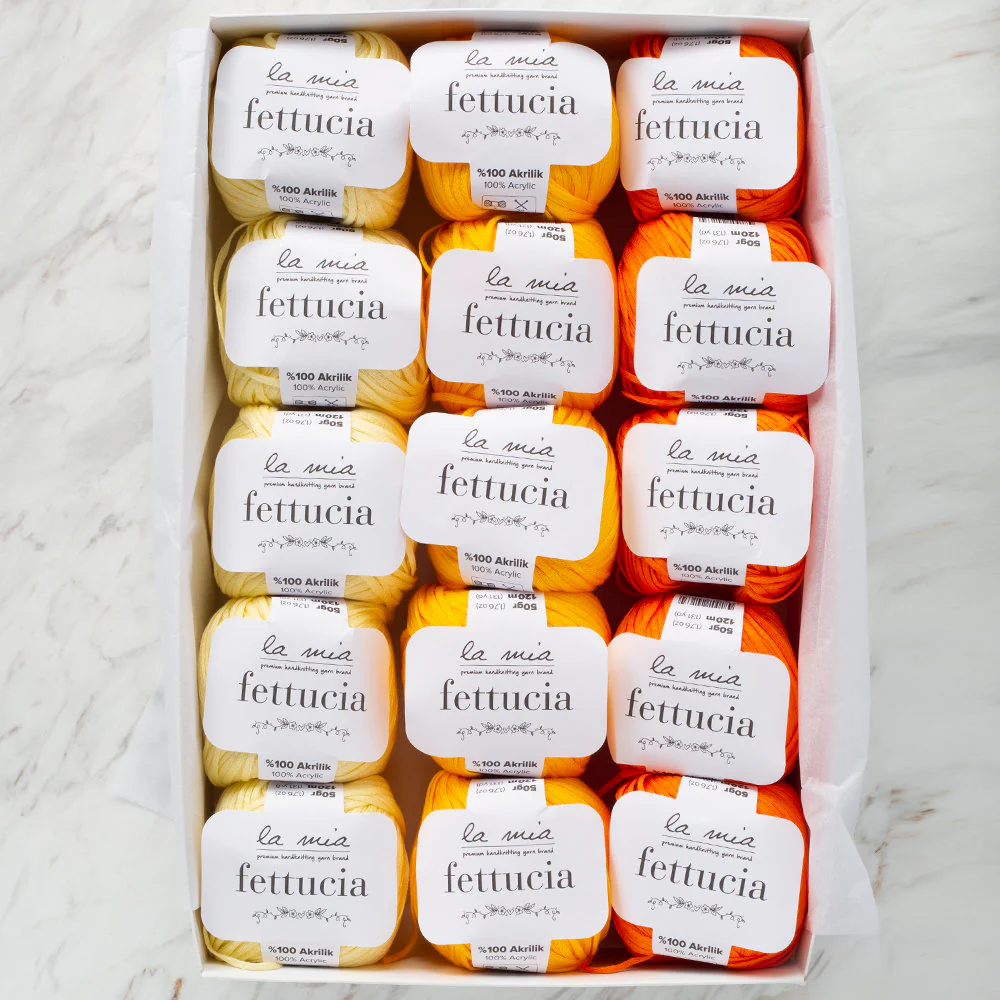 La Mia Fettucia Yarn Gift Set, Gazania - Image 2