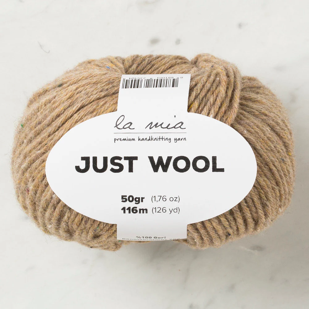 La Mia Just Wool Yarn, Light Brown - LT014