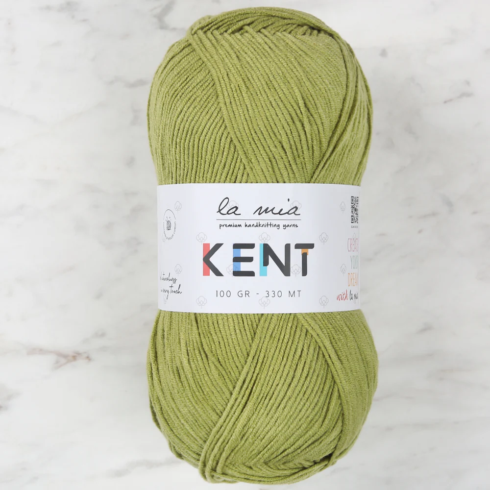 La Mia Kent Hand Knitting Yarn,Green - L024