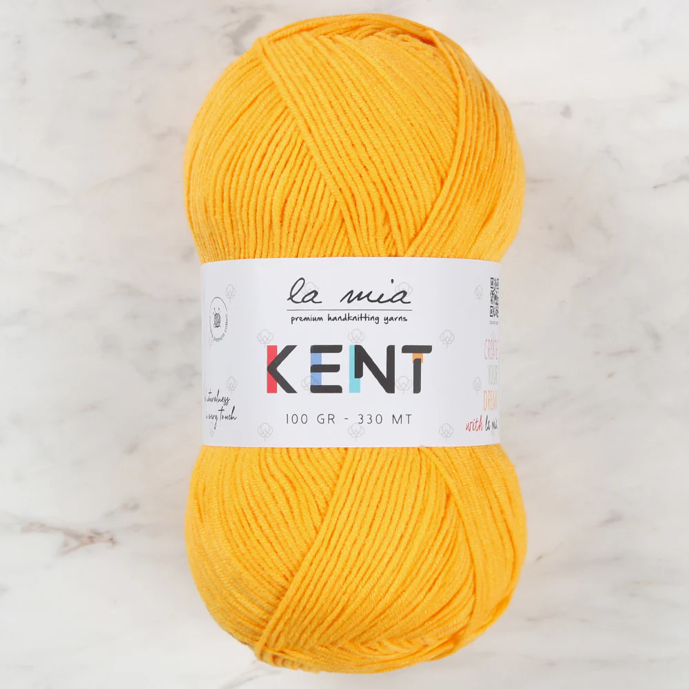La Mia Kent Hand Knitting Yarn,Yellow - L037
