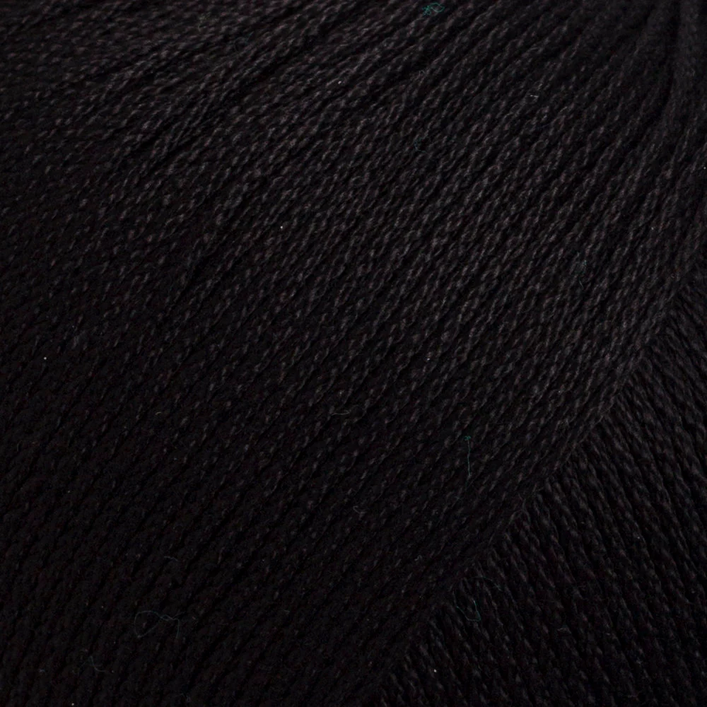 La Mia Lux Mercerized Cotton Yarn, Black - 1 - Image 2